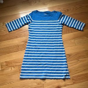 ll bean boat neck striped dress